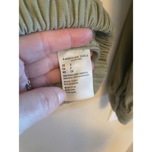 America Eagle Army Green Sweatshirt Jacket Sz.S - Picture 4 of 8